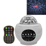M2 8W クリスマス星空レーザー投影雰囲気ライト 回転星空動的水模様睡眠ライト、USB、バッテリー