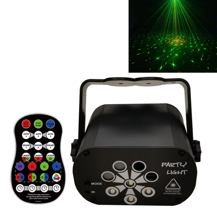 R90 8W UV ミニレーザーライト 音声制御誘導ステージ雰囲気ライトバー KTVレーザーライト、USBプラグイン、内蔵バッテリー充電