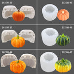 ハロウィン立体パンプキンケーキDIY香り付きキャンドルシリコンモールド、SW-36、SW-37、SW-45、SW-46、SW-47、ZW-57、ZW-109