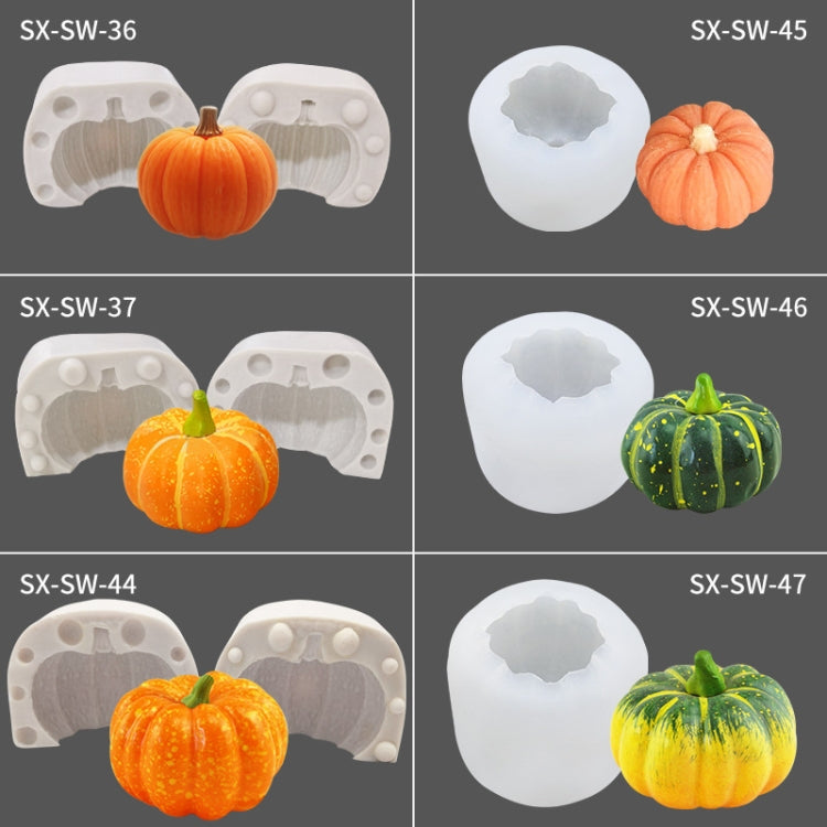 ハロウィン立体パンプキンケーキDIY香り付きキャンドルシリコンモールド、SW-36、SW-37、SW-45、SW-46、SW-47、ZW-57、ZW-109