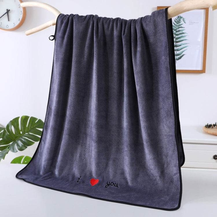 柔らかく厚手の吸収性ファイバー カップル用大判バスタオル、70x140cm