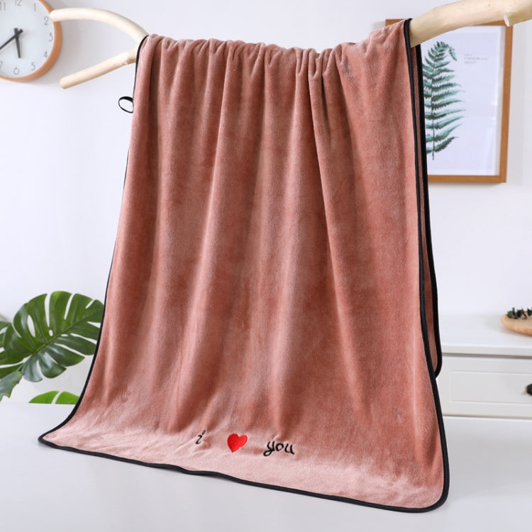 柔らかく厚手の吸収性ファイバー カップル用大判バスタオル、70x140cm