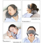ビジネストラベル携帯用枕 目の保護
