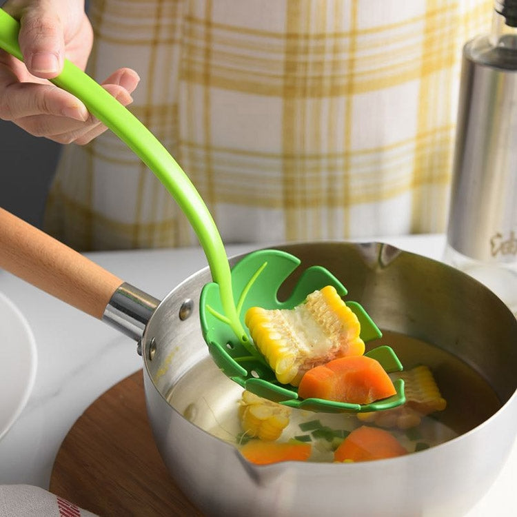 グリーンリーフざる 麺スプーンざる、麺スプーン