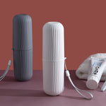 1pc Simple Travel Washing Cup Portable Toothbrush Storage Box Multifunctional Brushing Cup