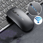 Inphic PM1 オフィスミュートワイヤレスノートパソコンマウス、バッテリーディスプレイ
