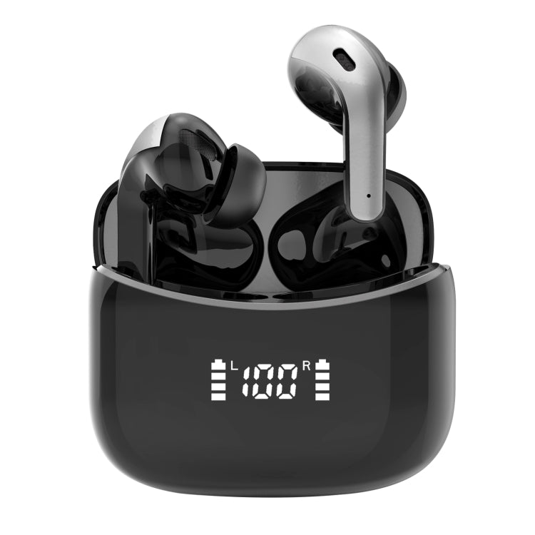 ワイヤレスタッチデジタルディスプレイBluetoothイヤホン、ブラック、ホワイト
