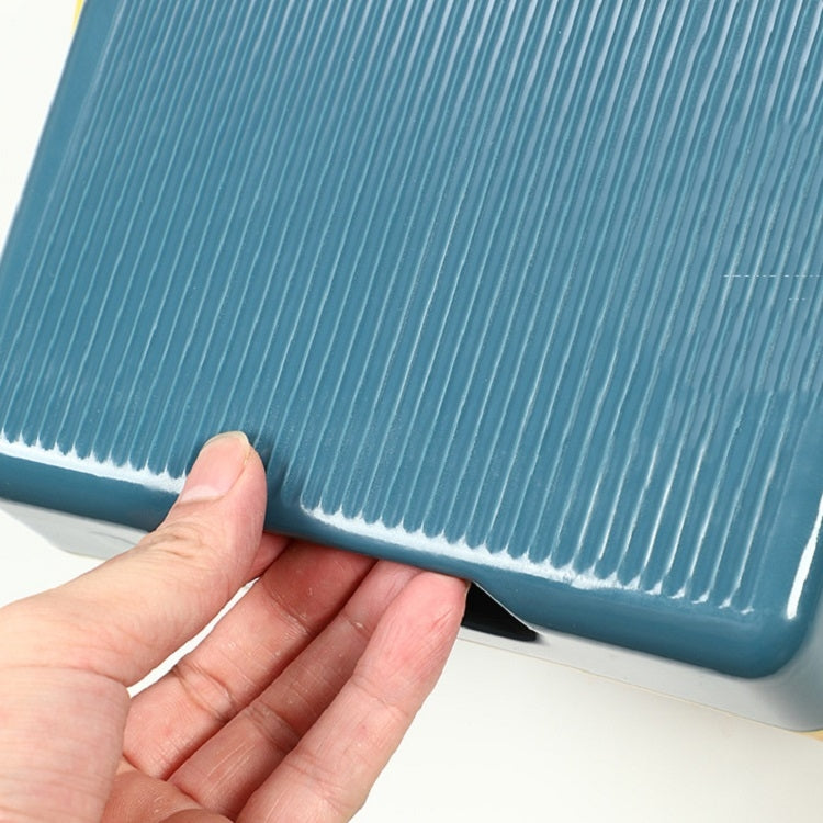 ポータブルキッチン整理用壁掛け折りたたみゴミ箱 壁掛け（ブルー）、壁掛け（グレー）