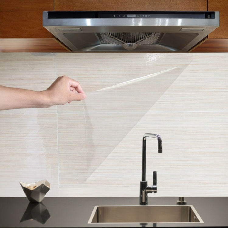 キッチンタイル油防止壁紙 コンロ周り防水透明壁紙、透明壁紙