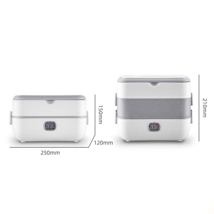 電気加熱・保温機能付き弁当箱 プラグイン可能 バレル型 オフィスワーカー用炊飯器 EUプラグ ダブルガット