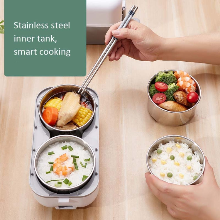 電気加熱・保温機能付き弁当箱 プラグイン可能 バレル型 オフィスワーカー用炊飯器 EUプラグ ダブルガット