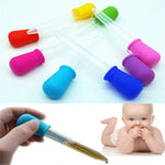 3個セット 5ML クリアシリコン 小型プラスチック授乳用薬液目盛り付きピペットドロッパー、サイズ：12 x 2cm、ピペットドロッパー