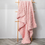 手作り厚手ウールニットブランケット ソファ用シェニールスティックニットブランケット、80x100cm、130x160cm
