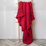 手作り厚手ウールニットブランケット ソファ用シェニールスティックニットブランケット、80x100cm、130x160cm