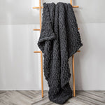 手作り厚手ウールニットブランケット ソファ用シェニールスティックニットブランケット、80x100cm、130x160cm