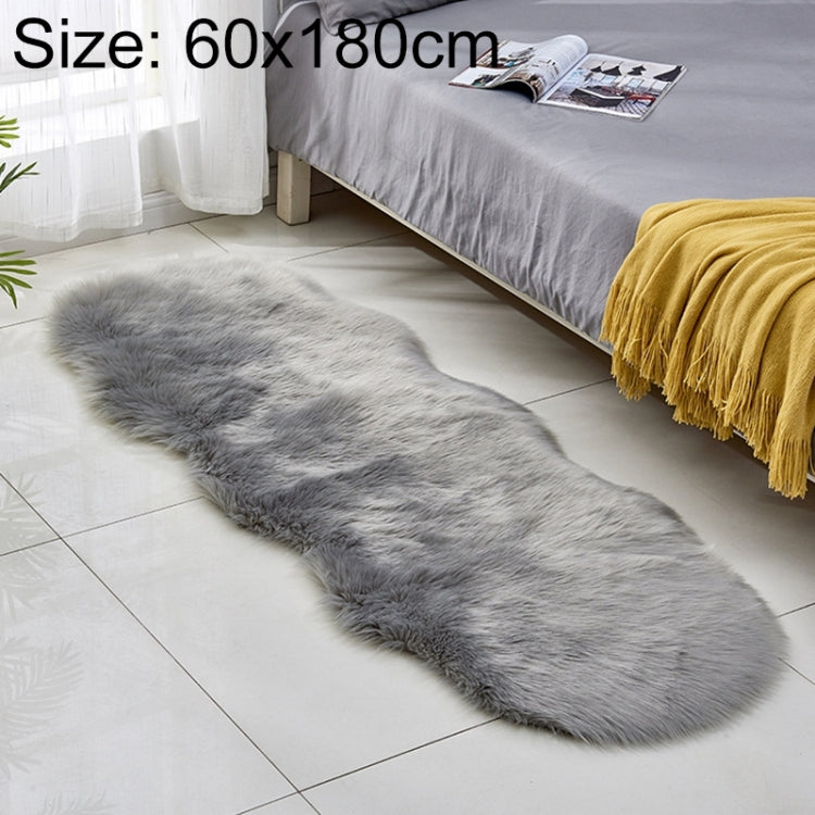 フェイクウールレザーソファカーペット フロアマット フリースクッション 出窓用マット 60x180cm