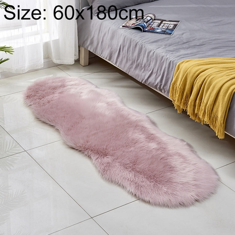 フェイクウールレザーソファカーペット フロアマット フリースクッション 出窓用マット 60x180cm