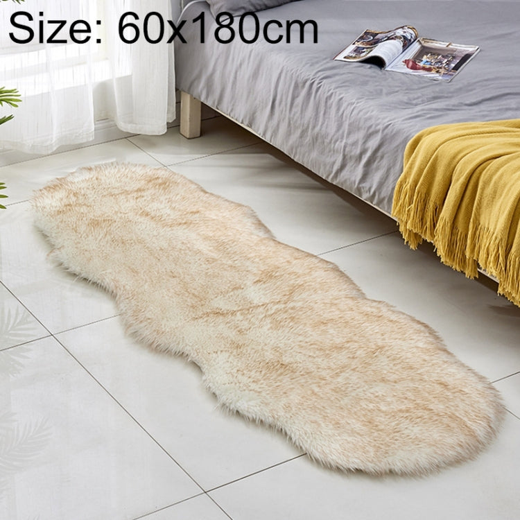 フェイクウールレザーソファカーペット フロアマット フリースクッション 出窓用マット 60x180cm