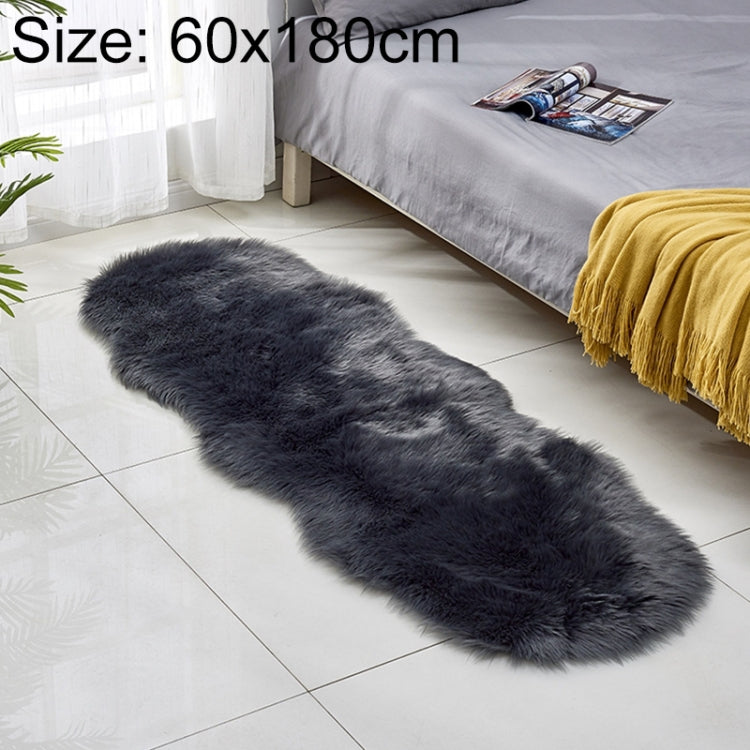 フェイクウールレザーソファカーペット フロアマット フリースクッション 出窓用マット 60x180cm