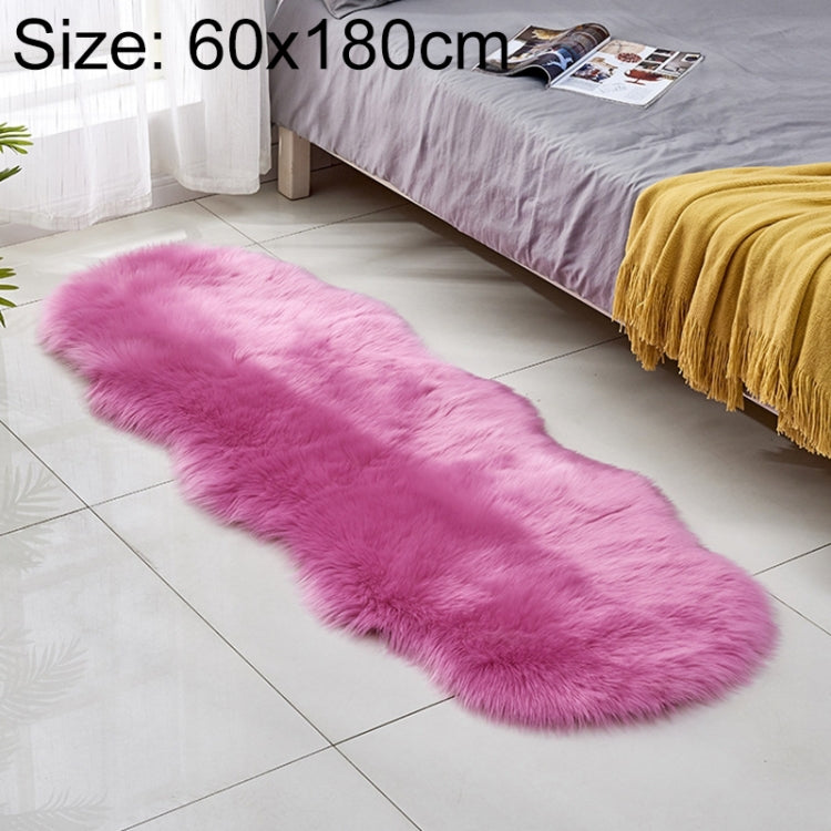 フェイクウールレザーソファカーペット フロアマット フリースクッション 出窓用マット 60x180cm