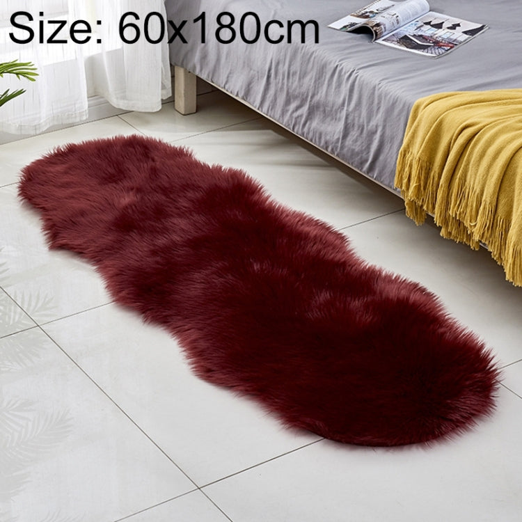 フェイクウールレザーソファカーペット フロアマット フリースクッション 出窓用マット 60x180cm