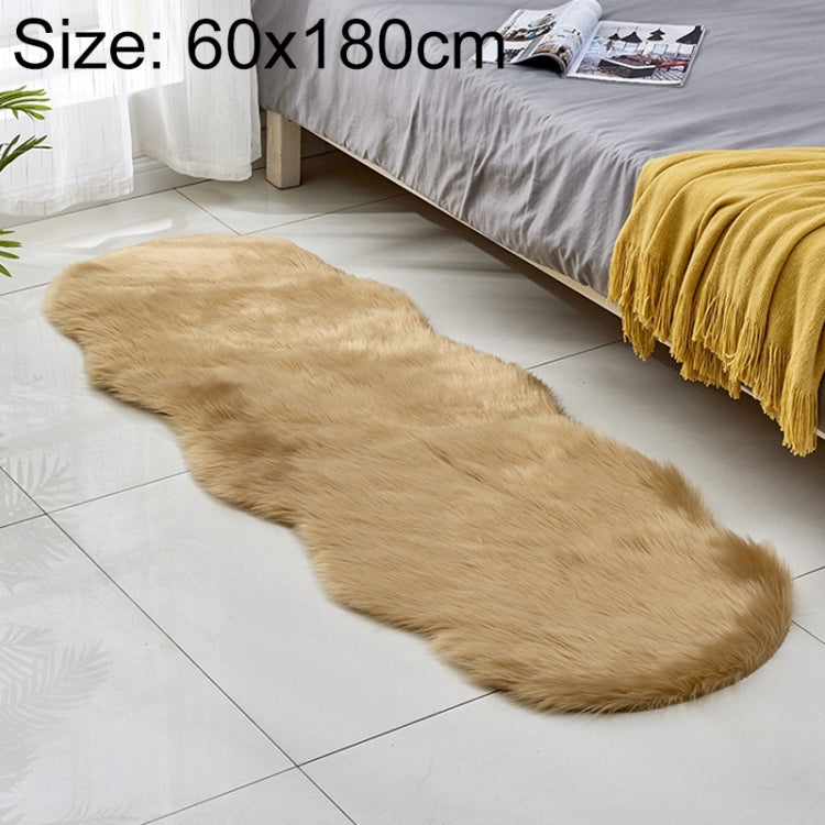 フェイクウールレザーソファカーペット フロアマット フリースクッション 出窓用マット 60x180cm
