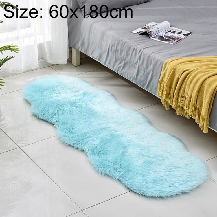 フェイクウールレザーソファカーペット フロアマット フリースクッション 出窓用マット 60x180cm