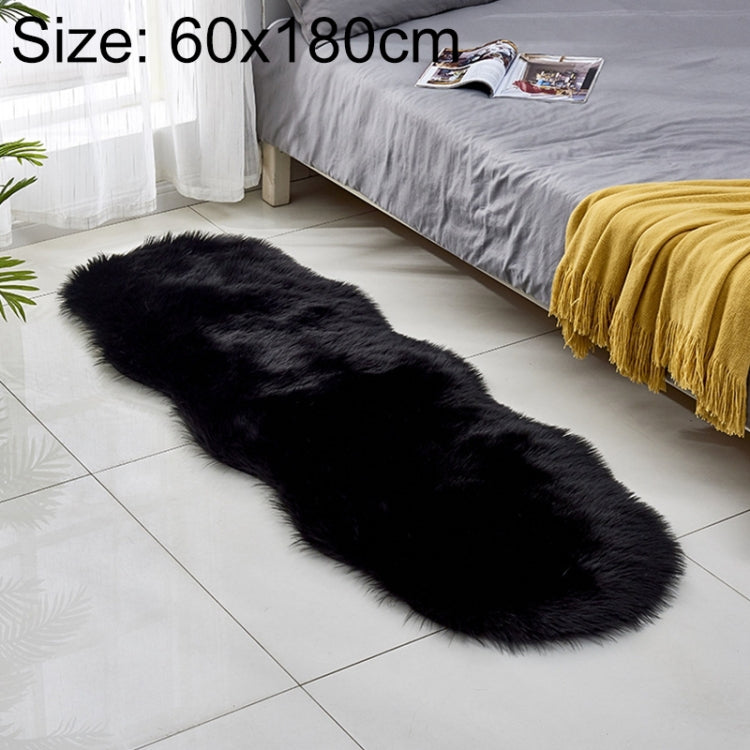 フェイクウールレザーソファカーペット フロアマット フリースクッション 出窓用マット 60x180cm