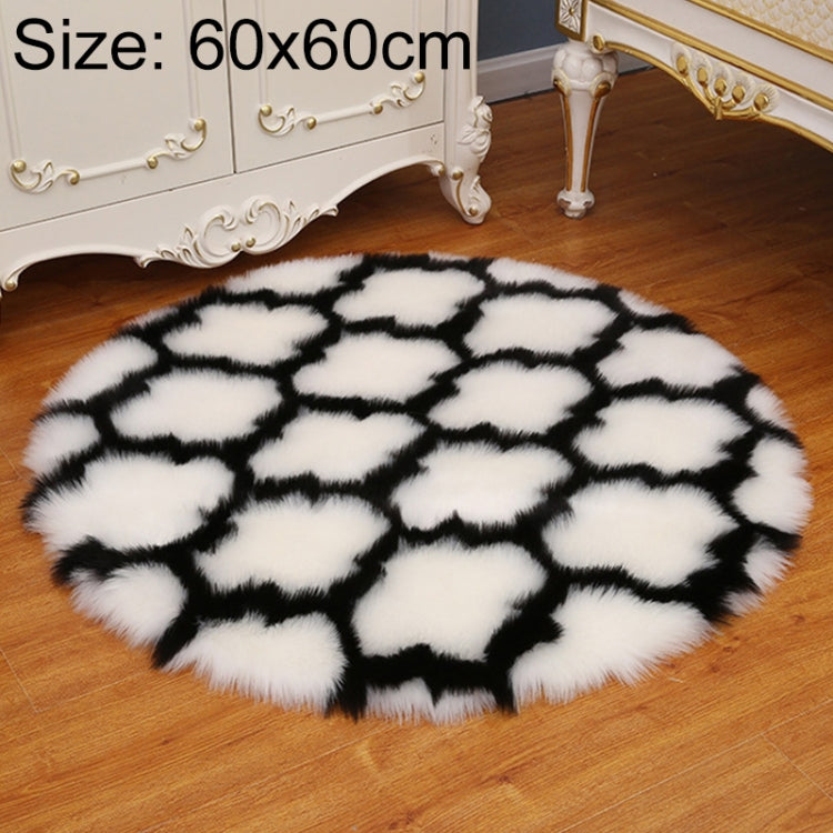 フェイクファー家庭用リビングルーム用プラッシュカーペット ヨガフロアマット装飾 60cm、80cm、90cm、100cm