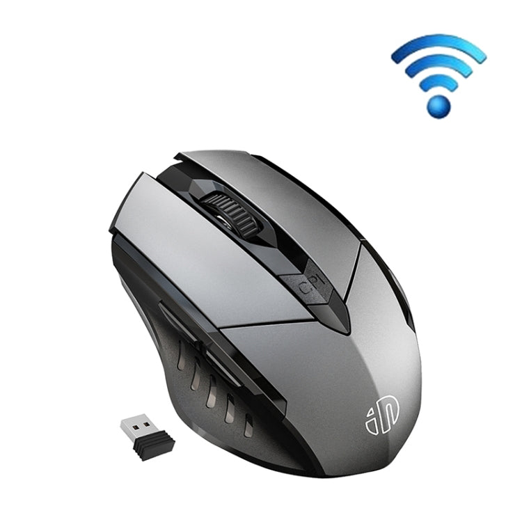 Inphic A1 6キー 1000/1200/1600 DPI ホームゲーミングワイヤレスメカニカルマウス、カラー：グレー ワイヤレス+Bluetooth 4.0+Bluetooth 5.0、ブラック ワイヤレス+Bluetooth 4.0+Bluetooth 5.0、ブラック ワイヤレス充電サイレントバージョン、グレー ワイヤレス充電サイレントバージョン