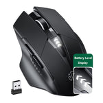 Inphic A1 6キー 1000/1200/1600 DPI ホームゲーミングワイヤレスメカニカルマウス、カラー：グレー ワイヤレス+Bluetooth 4.0+Bluetooth 5.0、ブラック ワイヤレス+Bluetooth 4.0+Bluetooth 5.0、ブラック ワイヤレス充電サイレントバージョン、グレー ワイヤレス充電サイレントバージョン