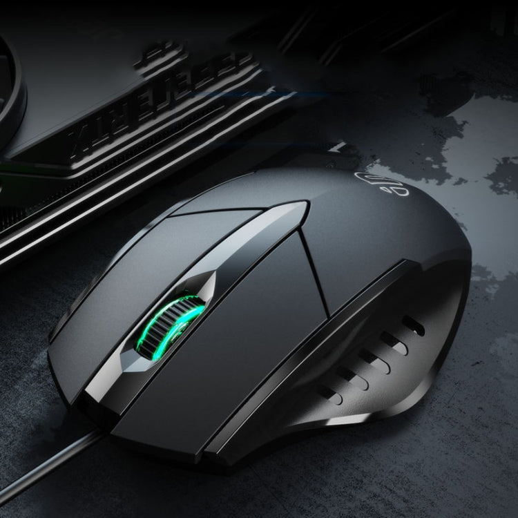 Inphic PW1 ゲームミュートマクロ定義イルミネーション有線マウス、ケーブル長：1.5m、ミュートブラックビジネスバージョン、ミュートブラックゲームバージョン、ミュートチタニウムグレーゲームバージョン