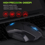 Inphic PW1 ゲームミュートマクロ定義イルミネーション有線マウス、ケーブル長：1.5m、ミュートブラックビジネスバージョン、ミュートブラックゲームバージョン、ミュートチタニウムグレーゲームバージョン