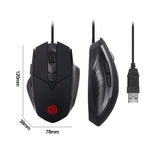 Inphic PW1 ゲームミュートマクロ定義イルミネーション有線マウス、ケーブル長：1.5m、ミュートブラックビジネスバージョン、ミュートブラックゲームバージョン、ミュートチタニウムグレーゲームバージョン