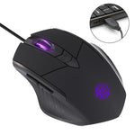 Inphic PW1 ゲームミュートマクロ定義イルミネーション有線マウス、ケーブル長：1.5m、ミュートブラックビジネスバージョン、ミュートブラックゲームバージョン、ミュートチタニウムグレーゲームバージョン