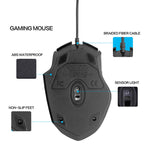 Inphic PW1 ゲームミュートマクロ定義イルミネーション有線マウス、ケーブル長：1.5m、ミュートブラックビジネスバージョン、ミュートブラックゲームバージョン、ミュートチタニウムグレーゲームバージョン