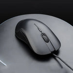 Inphic PB1 ビジネスオフィスミュートマクロ定義ゲーミング有線マウス、ケーブル長：1.5m、クラシックバックブリージングライト、マットホワイトブリージングライト