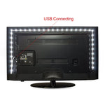 USB電源 SMD 2835 エポキシ LEDストリップライト クリスマスデスク装飾ランプ TV背景照明用、1m、5m