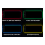 RGB01 10W ワイヤレス充電マウスパッド RGB発光マウスパッド、サイズ：800 x 300 x 4mm