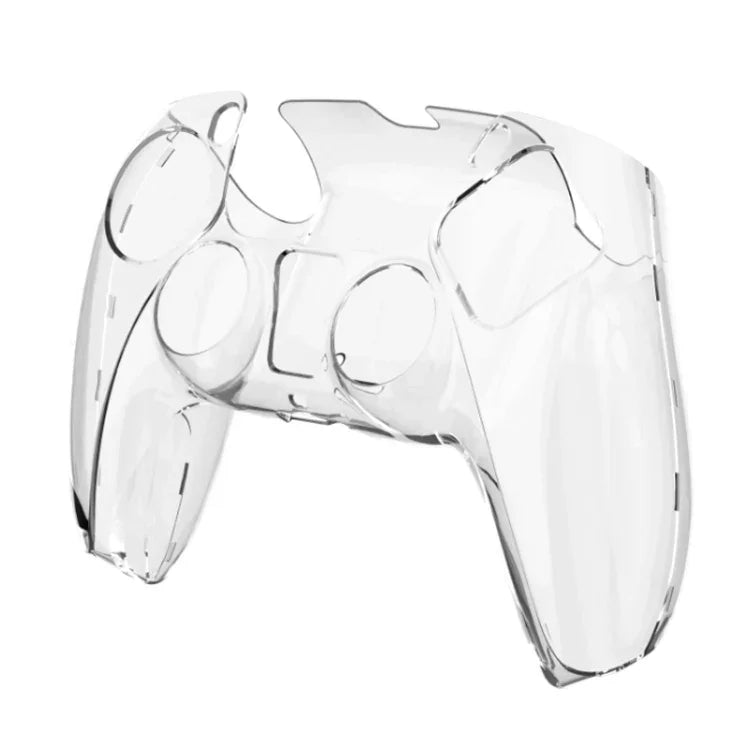 KJH PS5-002 ゲームコントローラー クリスタルシェル ワイヤレスコントローラー保護シェルカバー PC透明ハードシェル PS5用