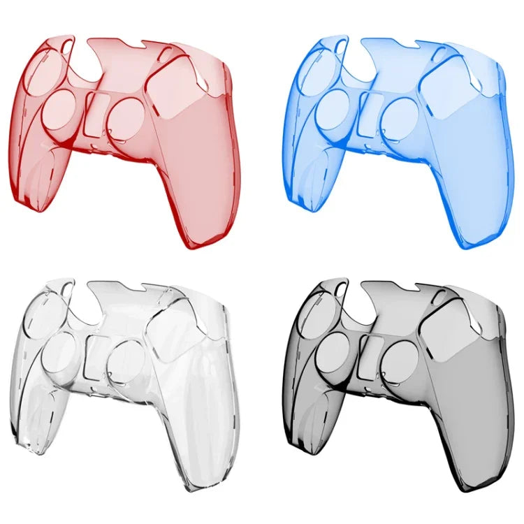 KJH PS5-002 ゲームコントローラー クリスタルシェル ワイヤレスコントローラー保護シェルカバー PC透明ハードシェル PS5用