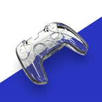 KJH PS5-002 ゲームコントローラー クリスタルシェル ワイヤレスコントローラー保護シェルカバー PC透明ハードシェル PS5用