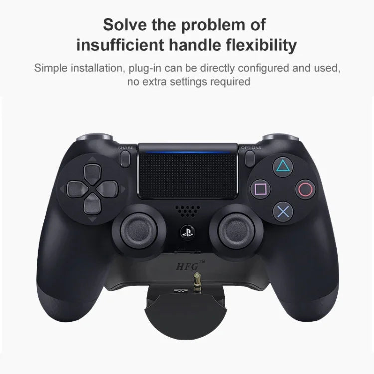 ゲームコントローラー用ハート型リアサイドキー接続プレート 追加ボタン 背面に接続 PS4用リア拡張ユニット接続, 2