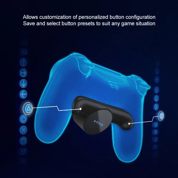 ゲームコントローラー用ハート型リアサイドキー接続プレート 追加ボタン 背面に接続 PS4用リア拡張ユニット接続, 2