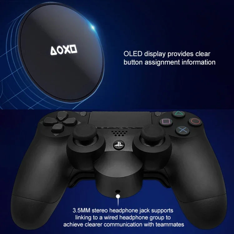 ゲームコントローラー用ハート型リアサイドキー接続プレート 追加ボタン 背面に接続 PS4用リア拡張ユニット接続, 2
