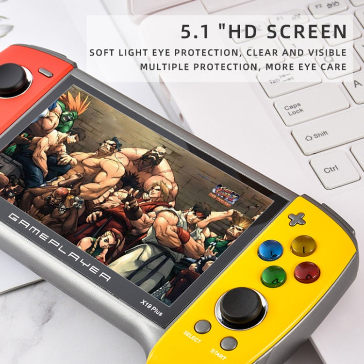 X19 Plus 5.1インチスクリーン ハンドヘルドゲーム機 8GBメモリ TFカード拡張＆AV出力対応 X19 Plus / レッド+イエロー X19 Plus / レッド X19 Plus / レッド+ブルー