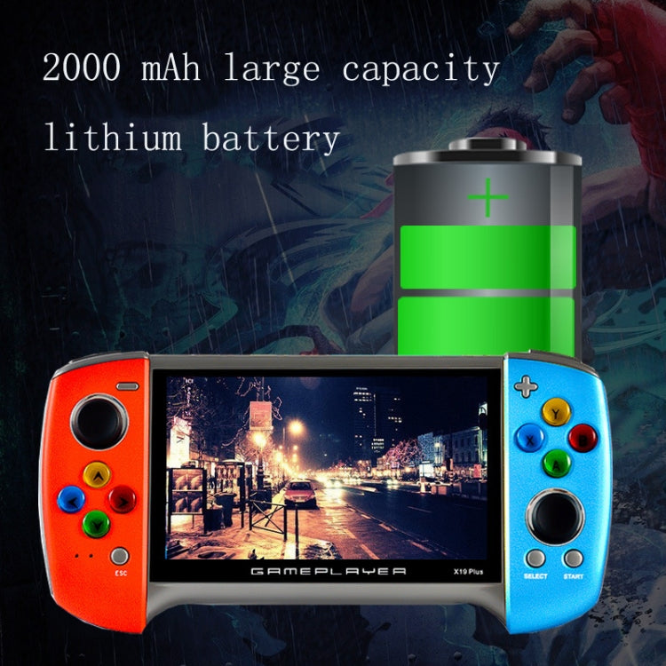 X19 Plus 5.1インチスクリーン ハンドヘルドゲーム機 8GBメモリ TFカード拡張＆AV出力対応 X19 Plus / レッド+イエロー X19 Plus / レッド X19 Plus / レッド+ブルー