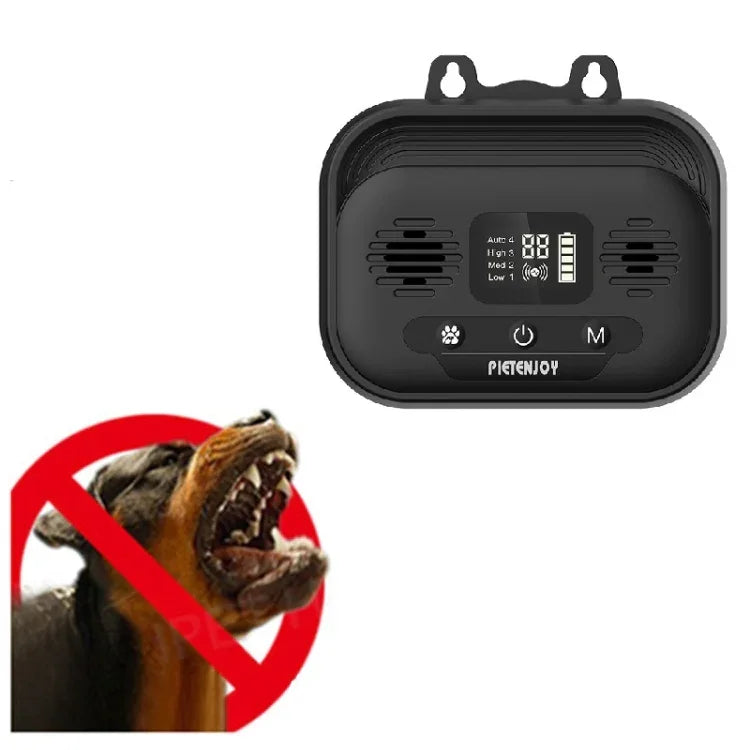 ペット用品 超音波バークストッパー 犬トレーナー 室内外用 犬撃退器, ブラック スマートエディション