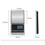 キッチン用ステンレス製ミニポータブルスケール 高精度ジュエリースケール 電子スケール 100g/0.01g、200g/0.01g、300g/0.01g、500g/0.01g、500g/0.1g