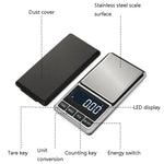 キッチン用ステンレス製ミニポータブルスケール 高精度ジュエリースケール 電子スケール 100g/0.01g、200g/0.01g、300g/0.01g、500g/0.01g、500g/0.1g